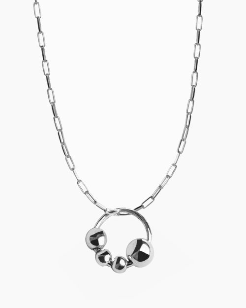 Solar- silver necklace