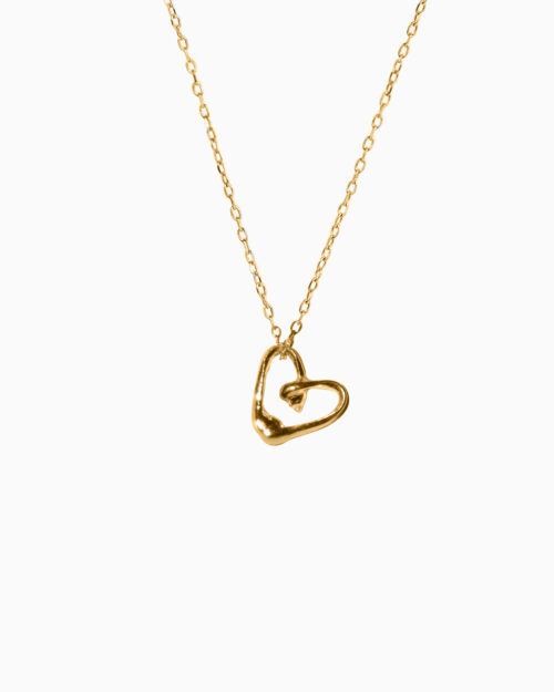Naszyjnik Melted Heart · gold