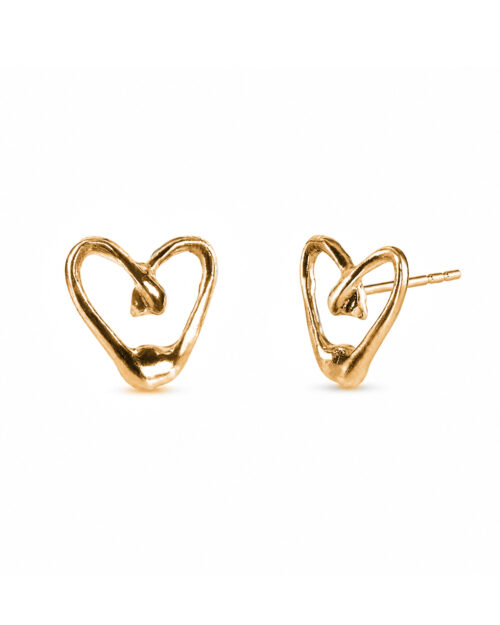 Kolczyki Melted Heart · gold